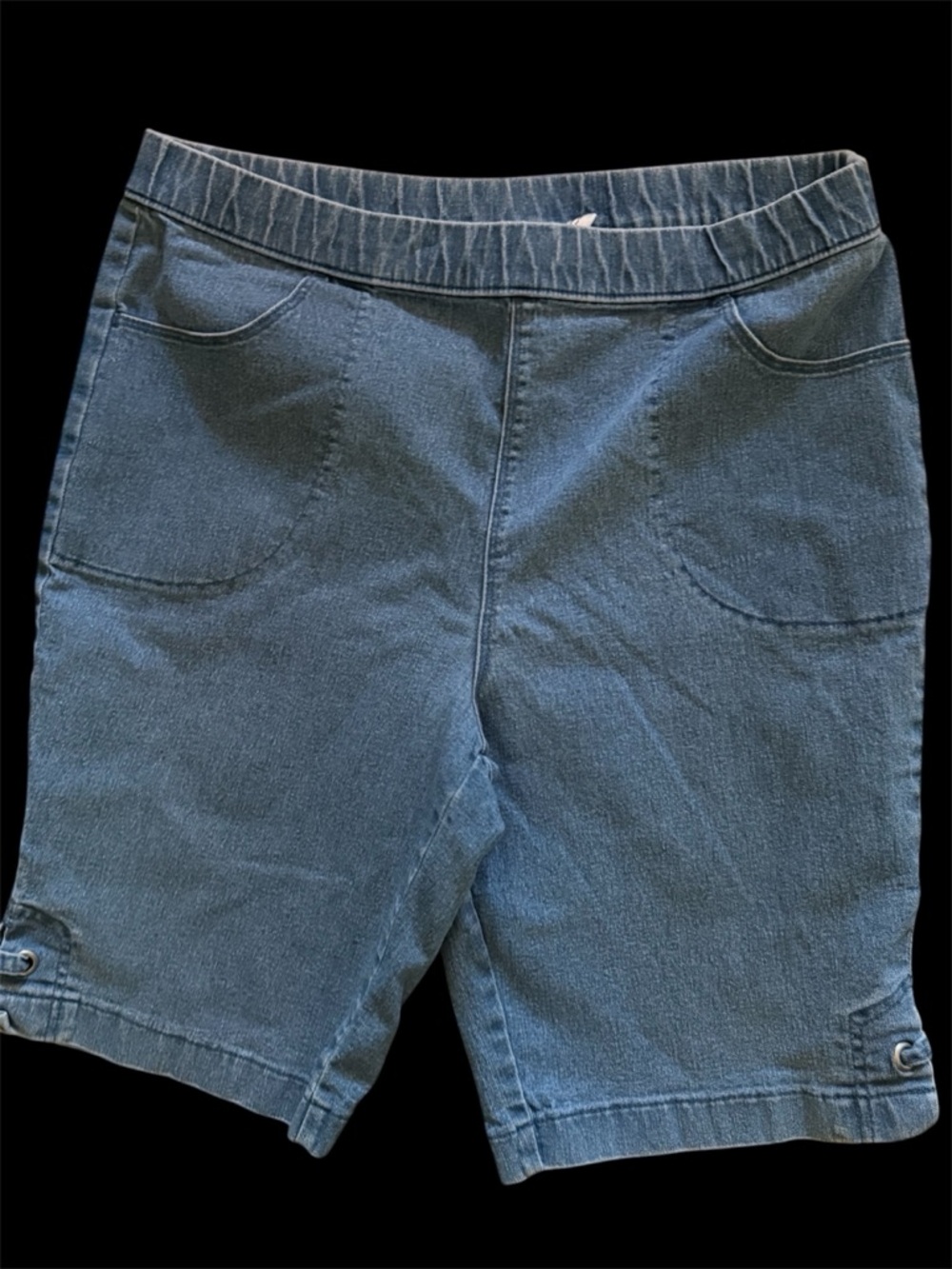 Women’s Blue Denim Stretch Shorts - Comfortable Everyday Fit